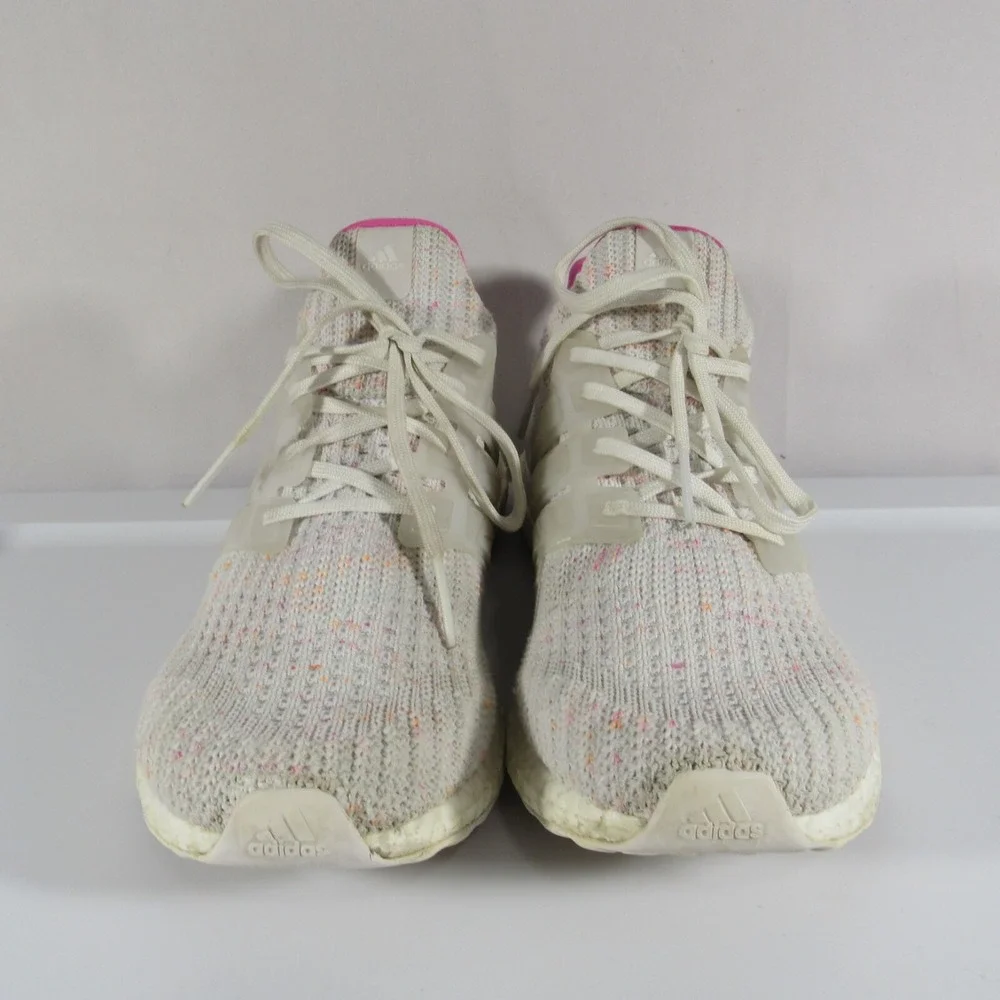 ADIDAS UltraBoost 4.0 DNA /Cloud White & Pink Running Shoes Women's Size‎ 9.5